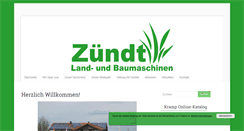 Desktop Screenshot of landmaschinen-zuendt.de